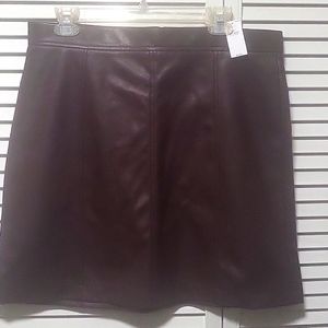 NWT vegan leather skirt size 14 BR